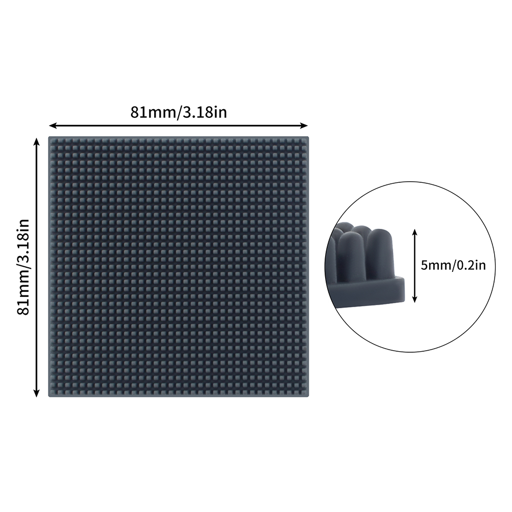 최신 DIY 81*81*5mm 실리콘 노즐 브러시 (밤 - 3D Printing Bambu Lab 리뷰 및 가격