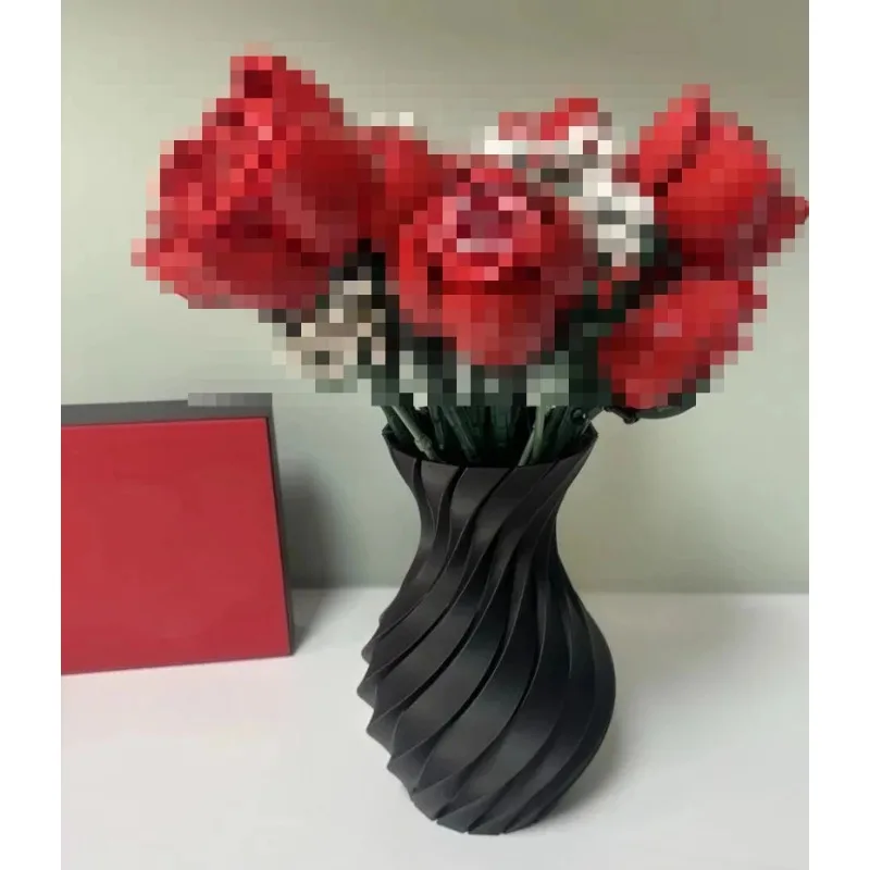 레고 꽃다발용 꽃병 1개, 장미꽃 꽃다발 빌딩 블록 모 - 3D Printing Lego Bricks 리뷰 및 가격