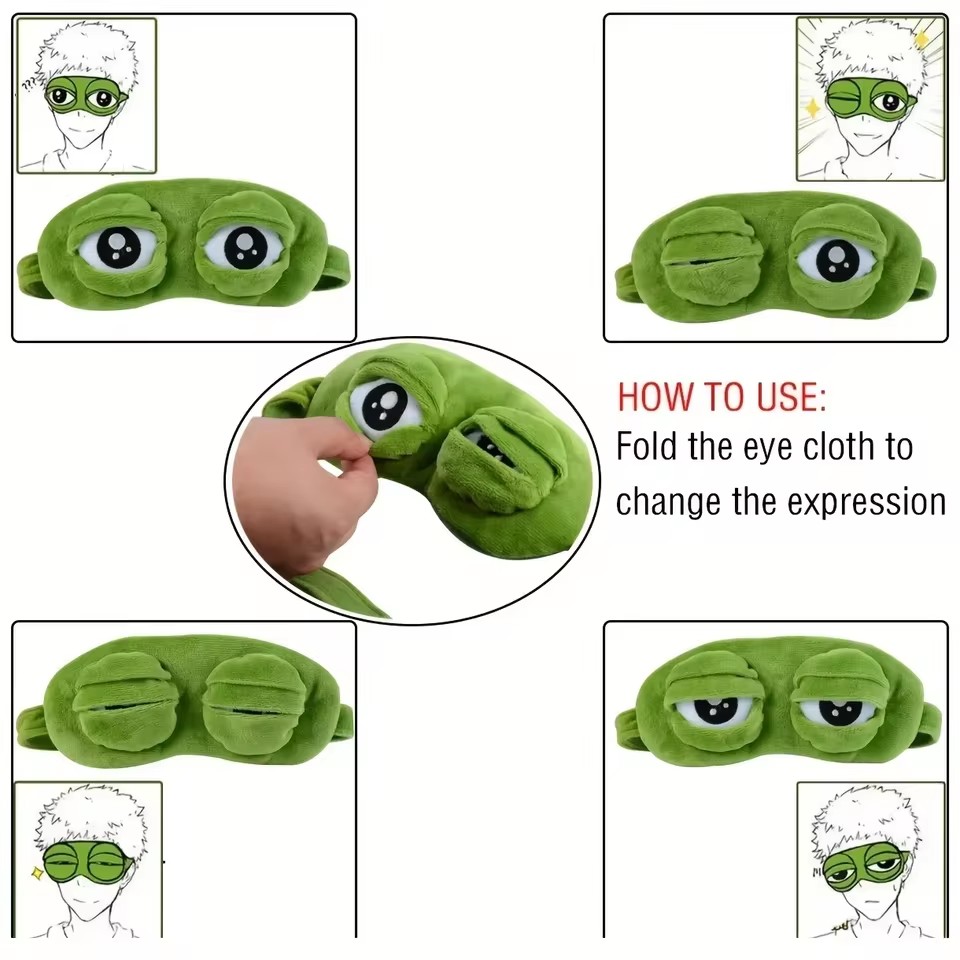 3D 개구리 수면 마스크 천연 수면 안대 여성 남성용  - 3D Printing Mask 리뷰 및 가격