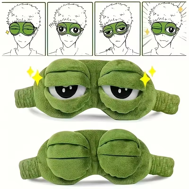 3D 개구리 수면 마스크 천연 수면 안대 여성 남성용  - 3D Printing Mask 리뷰 및 가격