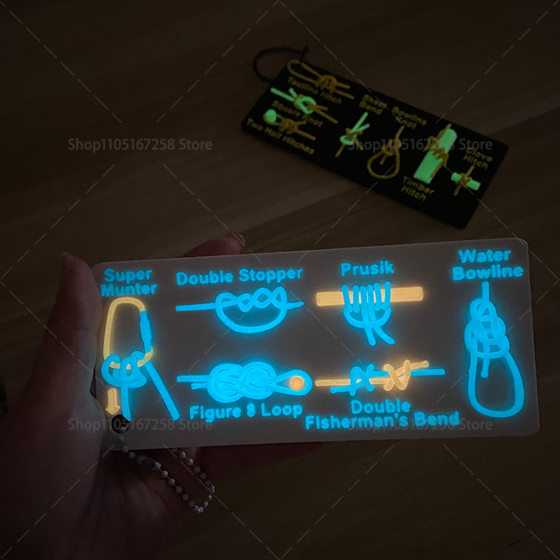 3D 프린팅된 매듭 매듭법 참고 카드, 야외 캠핑 및  - 3D Printing Guide 리뷰 및 가격